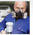 Man with sprayer.